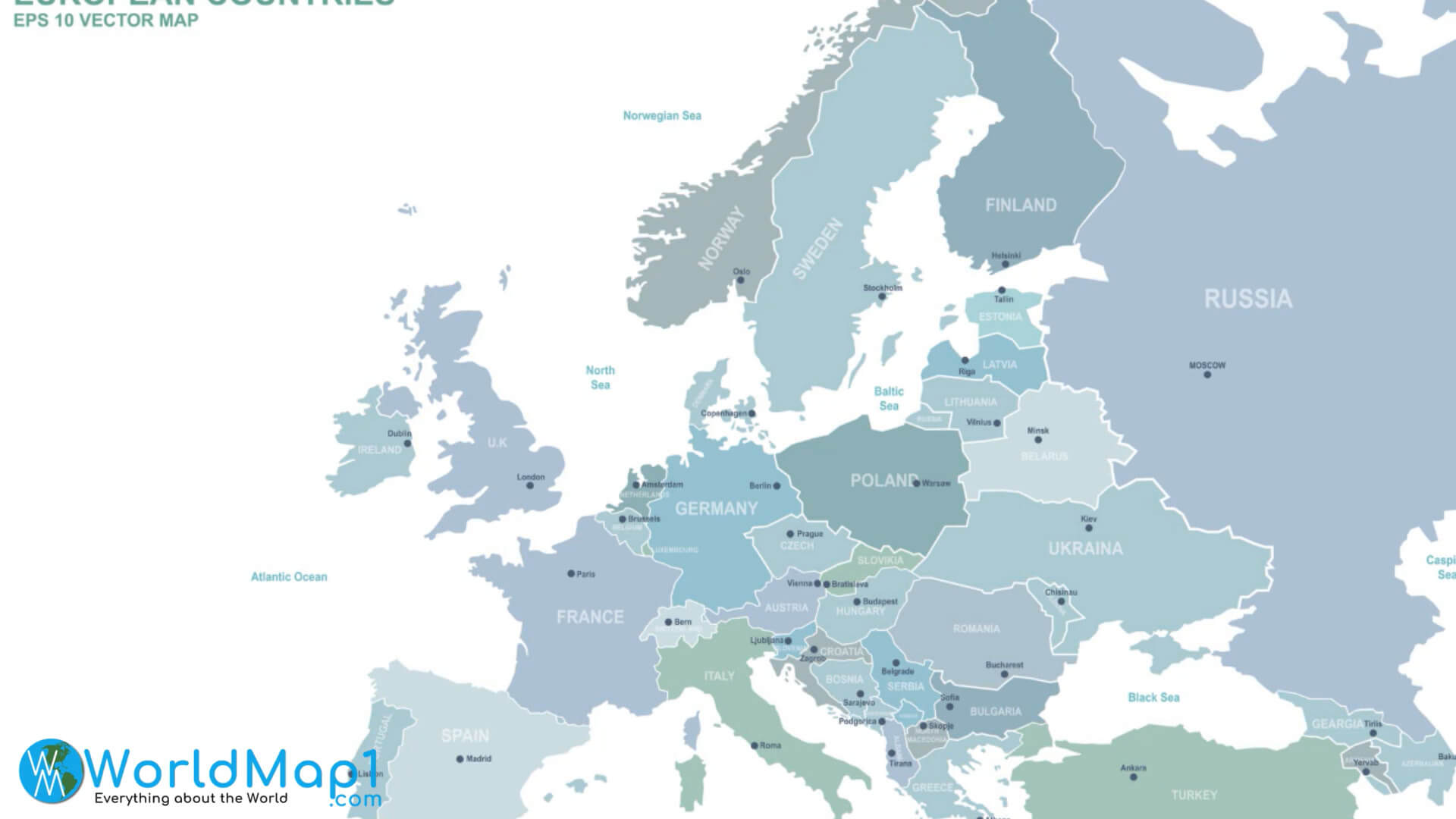 Lettland-Karte mit Russland-Grenze